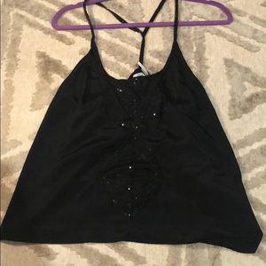 Kimchi blue Black sequin detail tank top